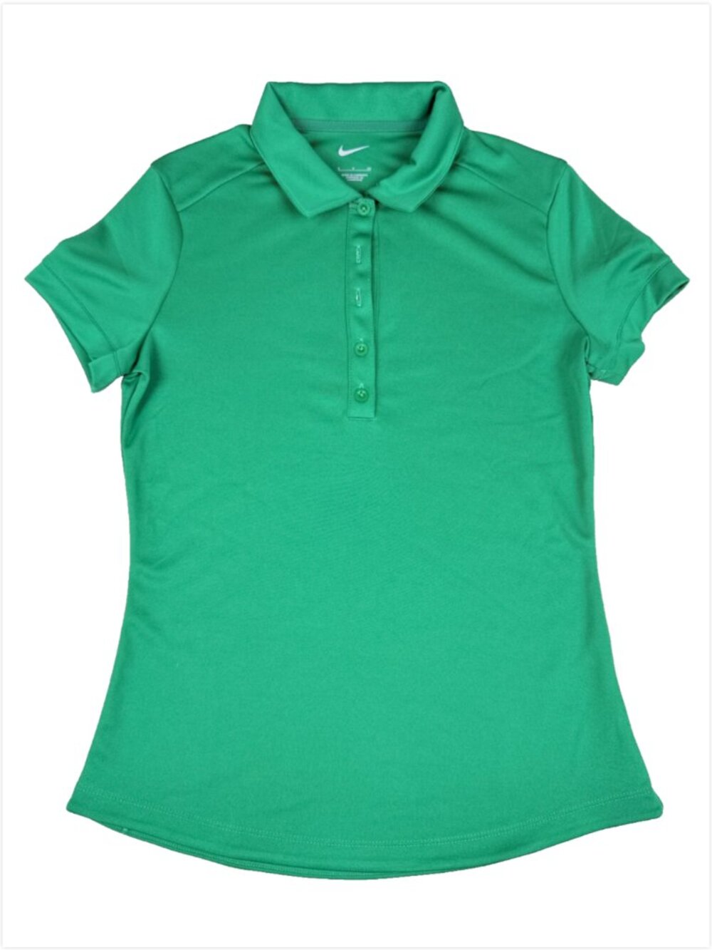 Nike Golf Polo Womens Large Green Short Sleeve Performance